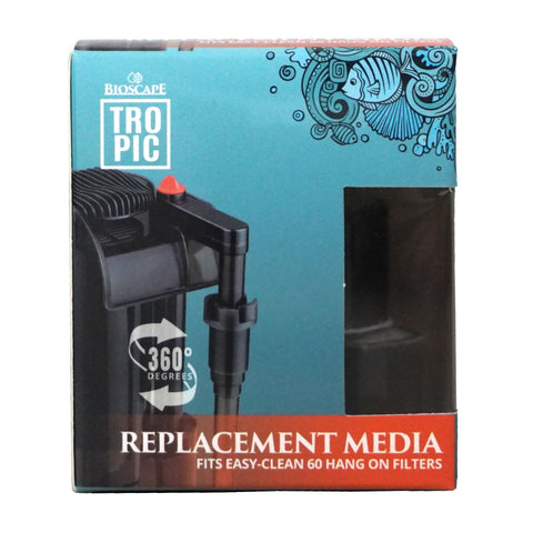 Bioscape 160L/h Hanging Filter Replacement Carbon Cartridge 2 Pack