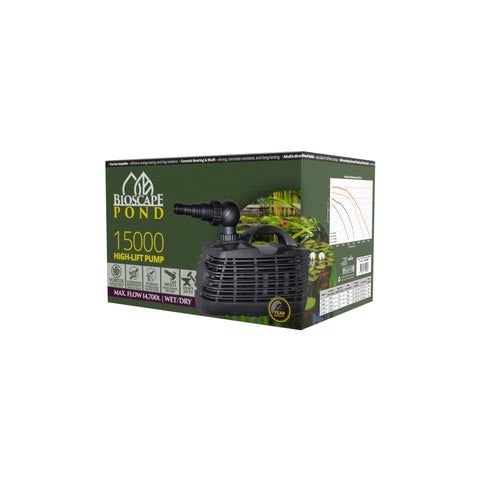 Bioscape - Hi Lift Pond Pump 15000 lph to 5.5 mtrs