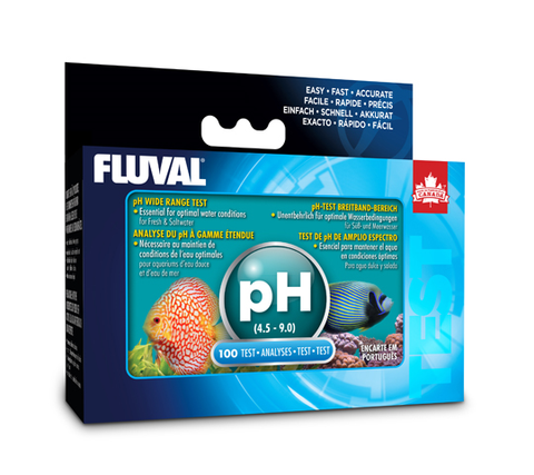 Fluval Wide Range pH Test Kit 100 Tests