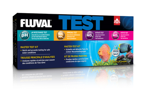 Fluval Master Test Kit (Wide pH, Ammonia, Nitrite, Nitrate)