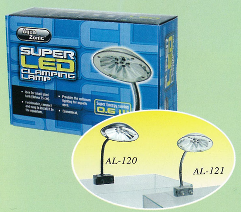 Aqua Zonic Super Mini LED Clamp Lamp Black