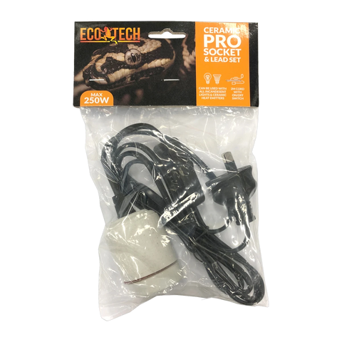 Eco Tech Ceramic Screw Socket & Lead 2mtr