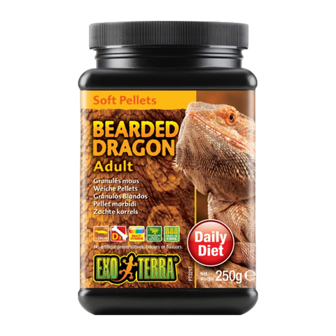 Exo Terra Bearded Dragon Food Adult Soft Pellets
