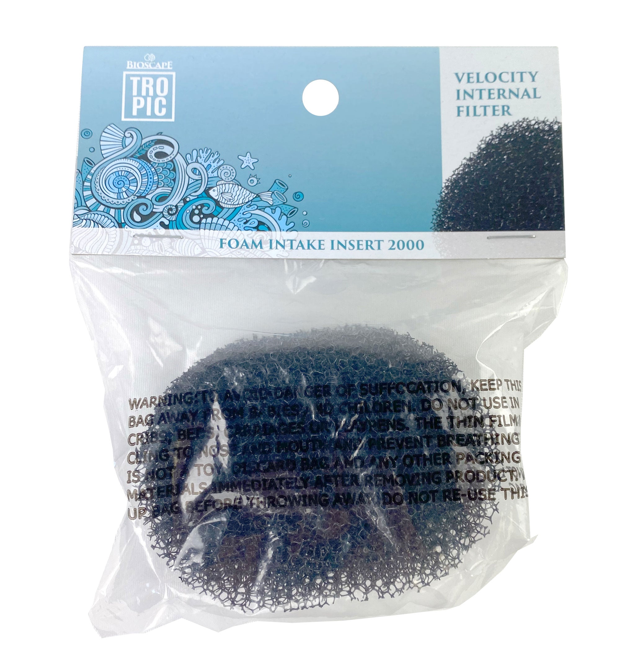 Bioscape Black Foam Intake Insert Velocity 1500 1Pk