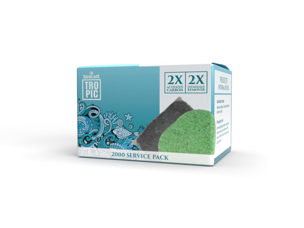 Bioscape Carbon & Phosphate Cartridges Velocity 2000 2Pk