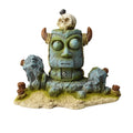 Bioscape Viking Tiki Statue wSkull 13.5 x 10.5cm