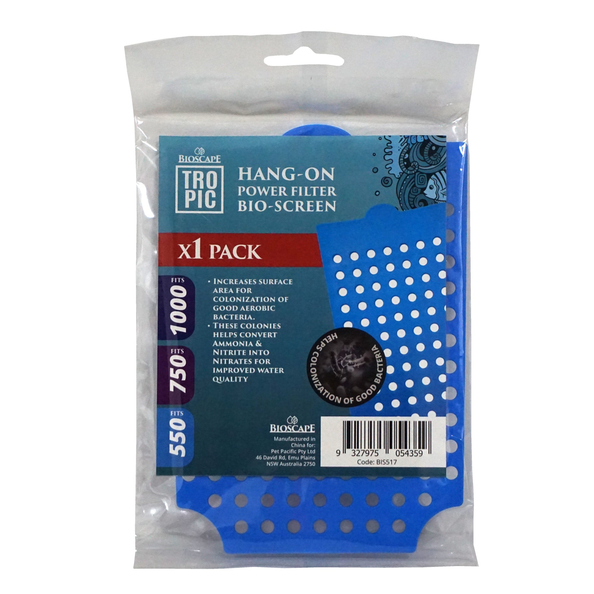 Bioscape Hang On Filter Bio screen M/L/XL (1)