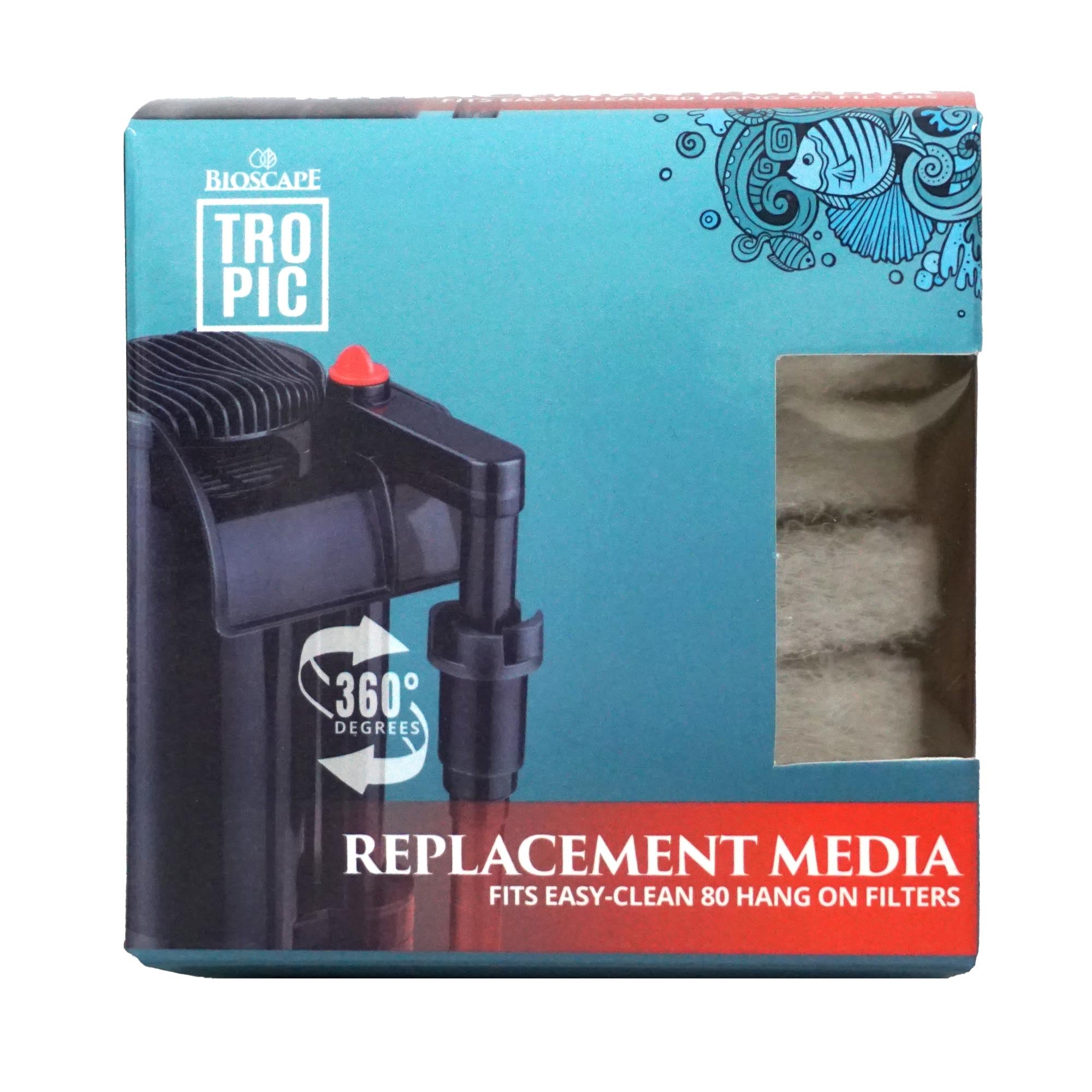 Bioscape 320L/h Hanging Filter Replacement Foam (6 Pack)