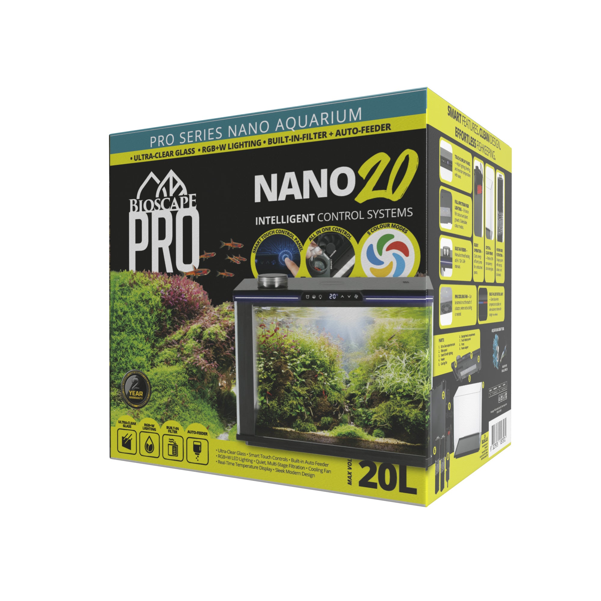 Bioscape PRO Smart Cube Nano Aquarium 35 x 32 x 25cm