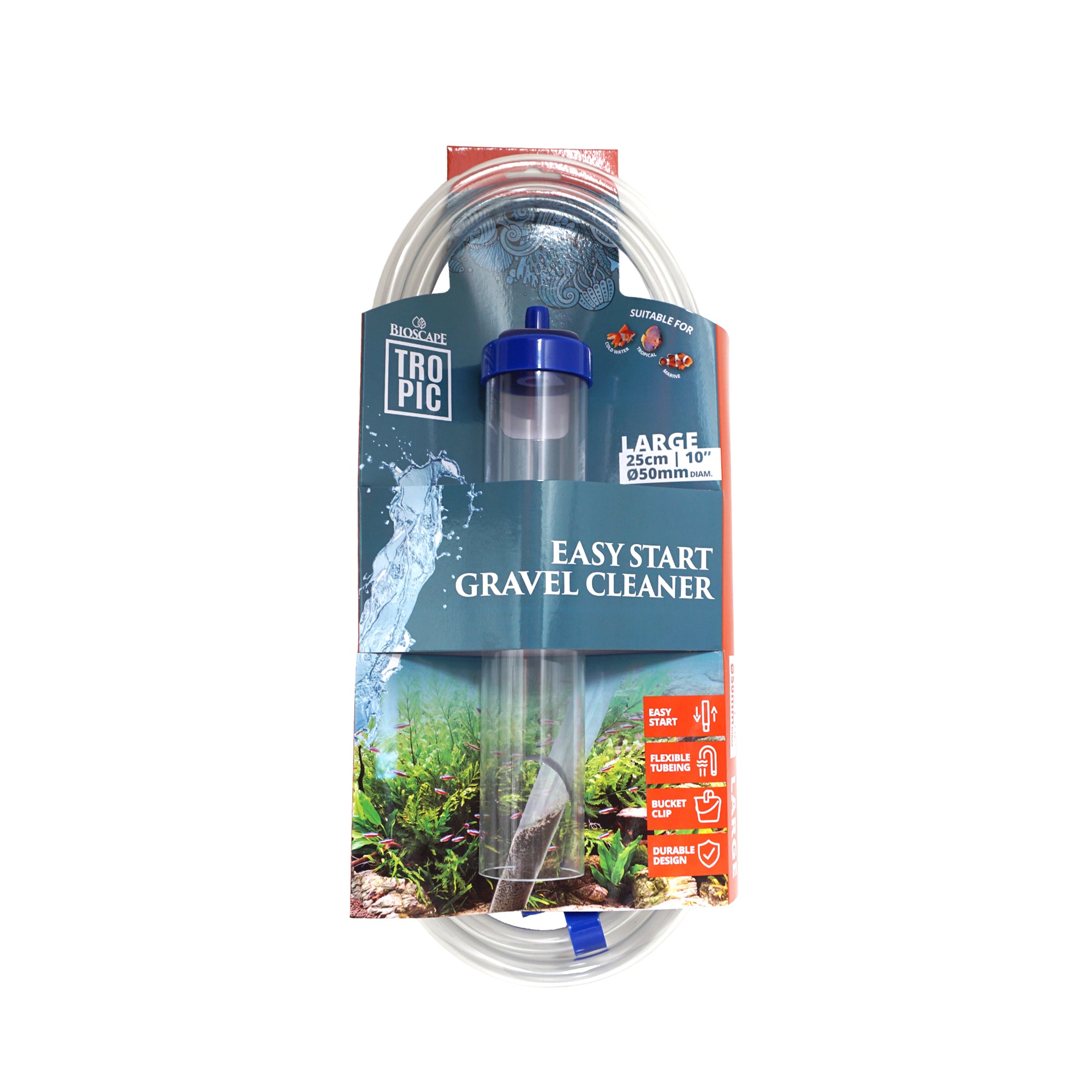 Bioscape Easy Start Gravel Cleaner Large 25cm x 5cm
