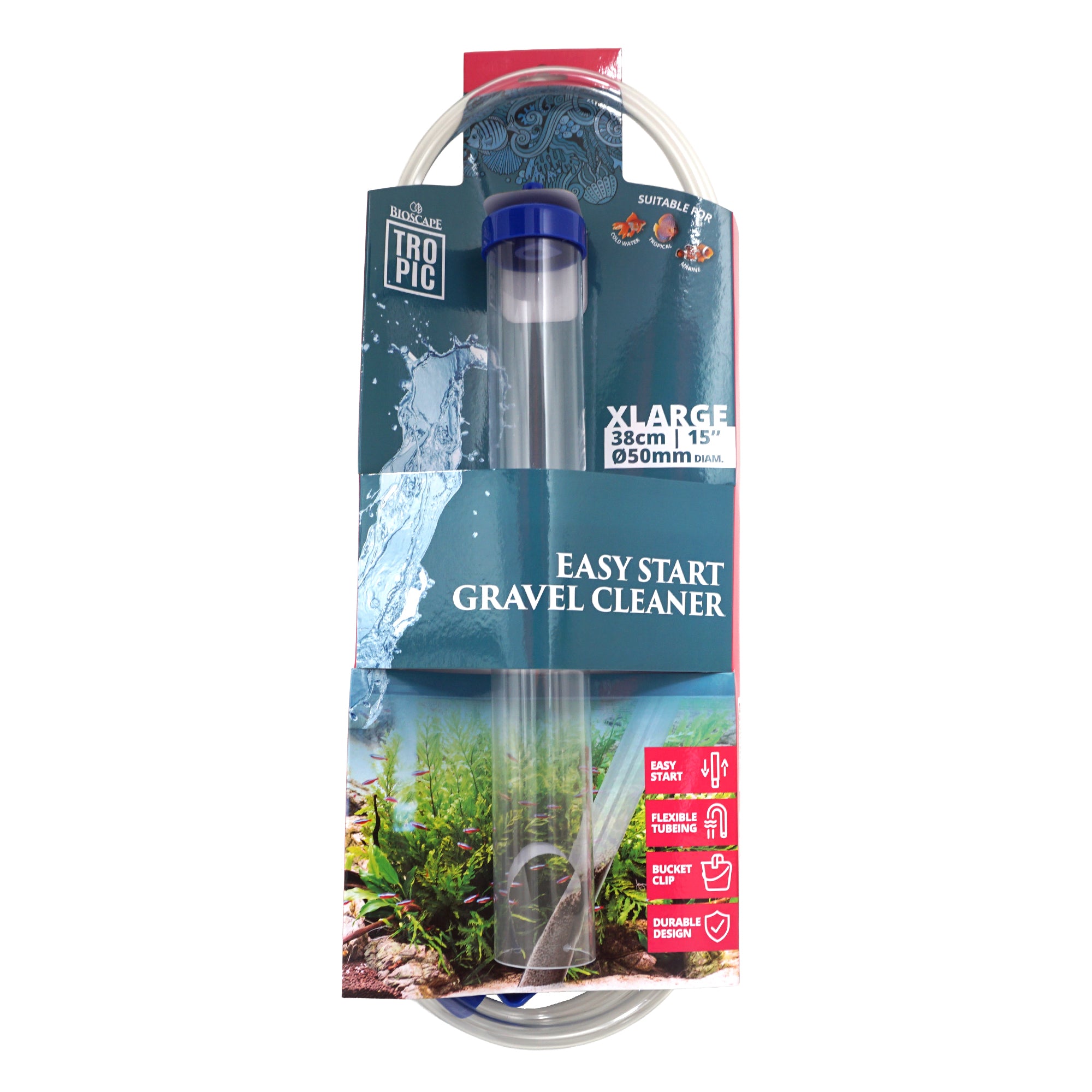 Bioscape Easy Start Gravel Cleaner XLarge 38cm x 5cm