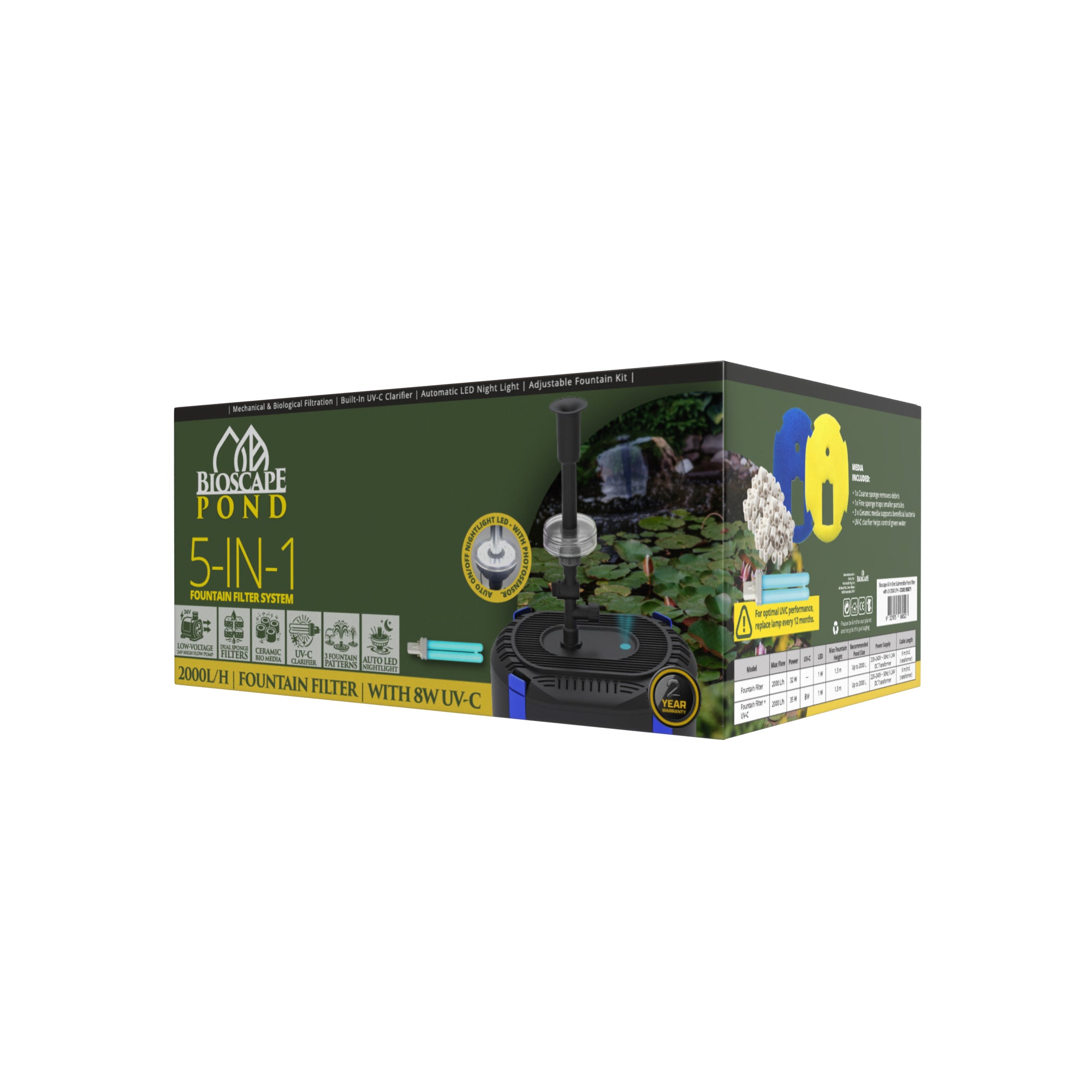 Bioscape All in One Pond Filter Impellar with Shaft