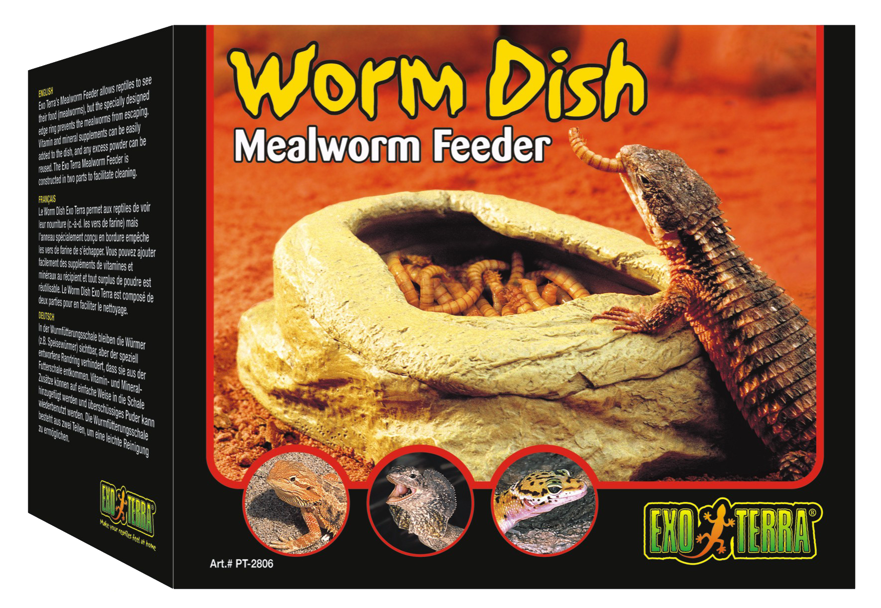 Exo Terra Worm Dish Mealworm Feeder