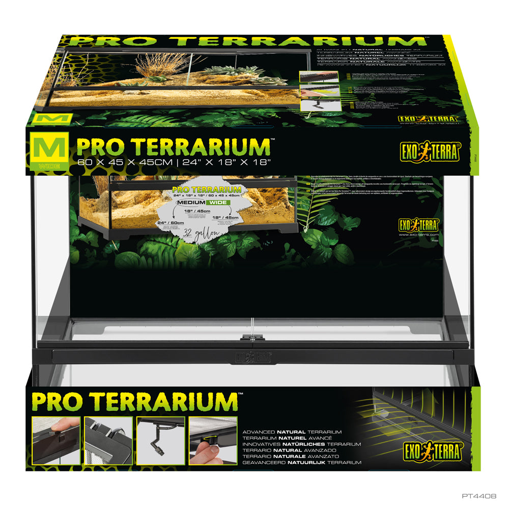 Exo Terra Pro Terrarium Medium / Wide 60 x 45 x 45cm