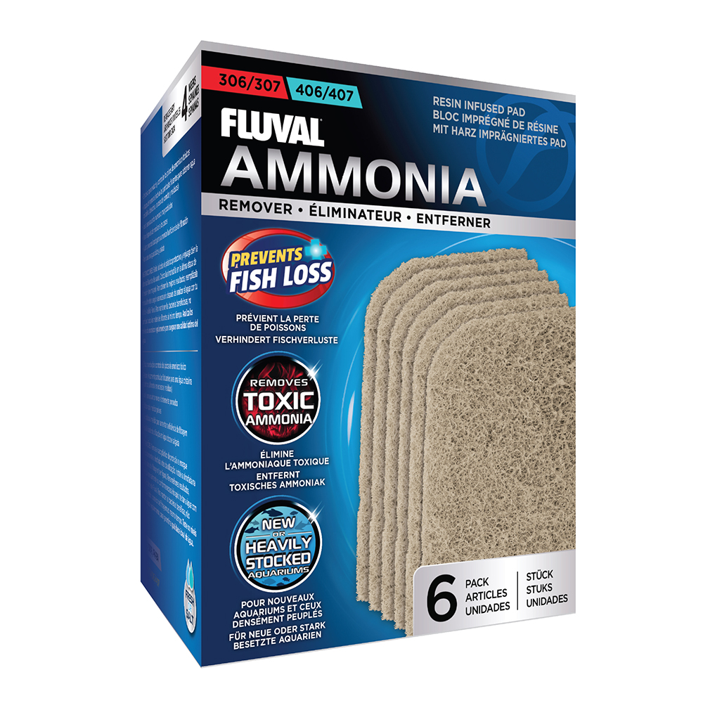 Fluval Ammonia Pads 307/407 6 Pack