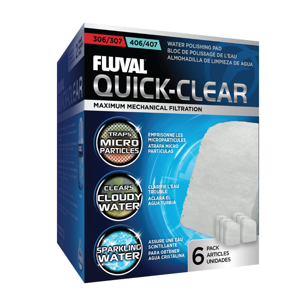 Fluval Quick Clear Polishing Pads Suits 306/406/307/407 (6)