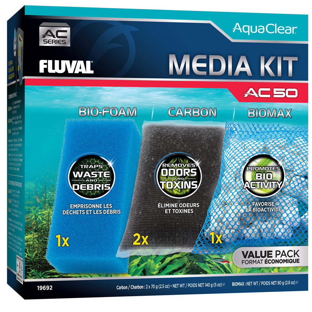 Fluval Aquaclear AC50 Filter Media Maintenance Kit