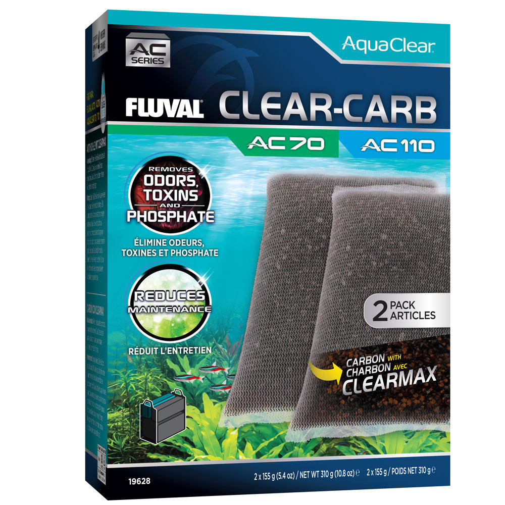 Fluval AC70/110 Clear Carb Insert 2 Pack