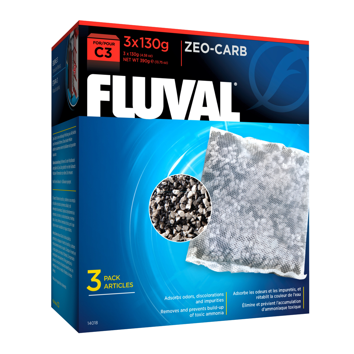 Fluval C3 Hang On Filter Zeo-Carb