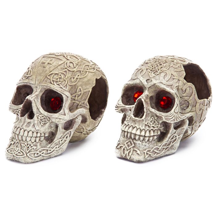 Penn Plax Skull Gazers resin aquarium ornament
