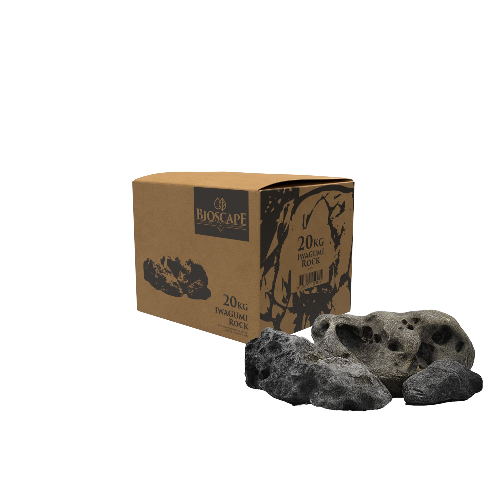 Iwagumi Rock Mixed Sizes 20kg Box