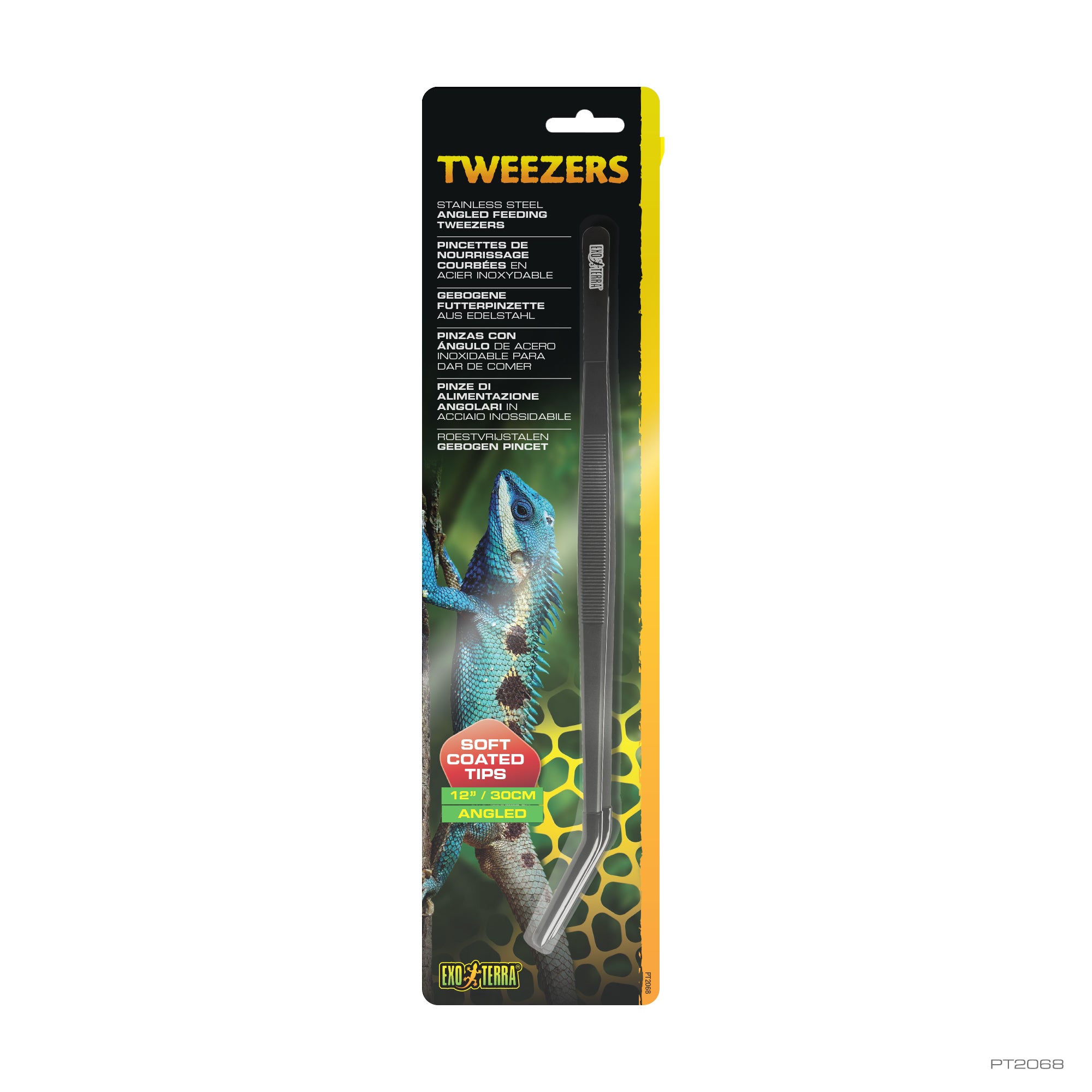 Exo Terra Stainless Steel Tweezers Angled 30cm