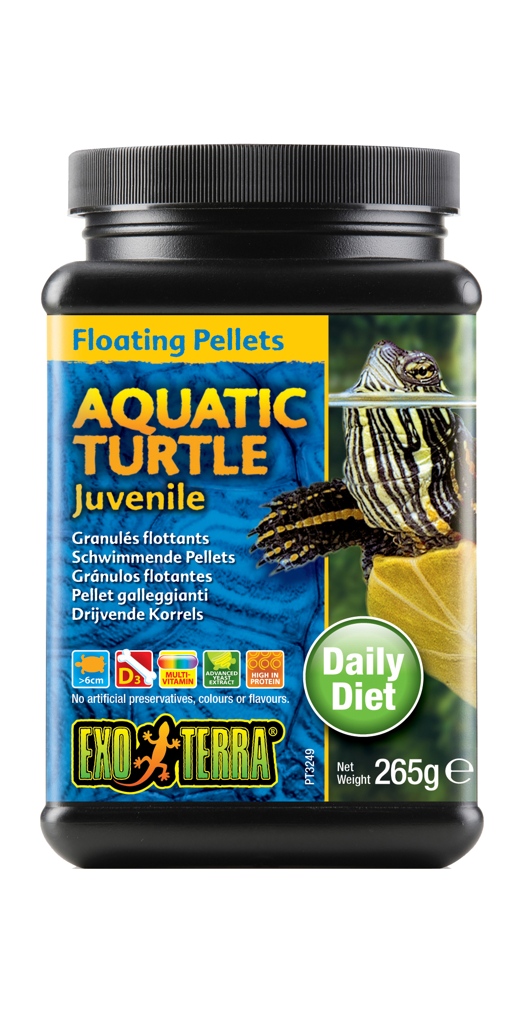 Exo Terra Turtle Food Juvenile Floating Pellets 265gm