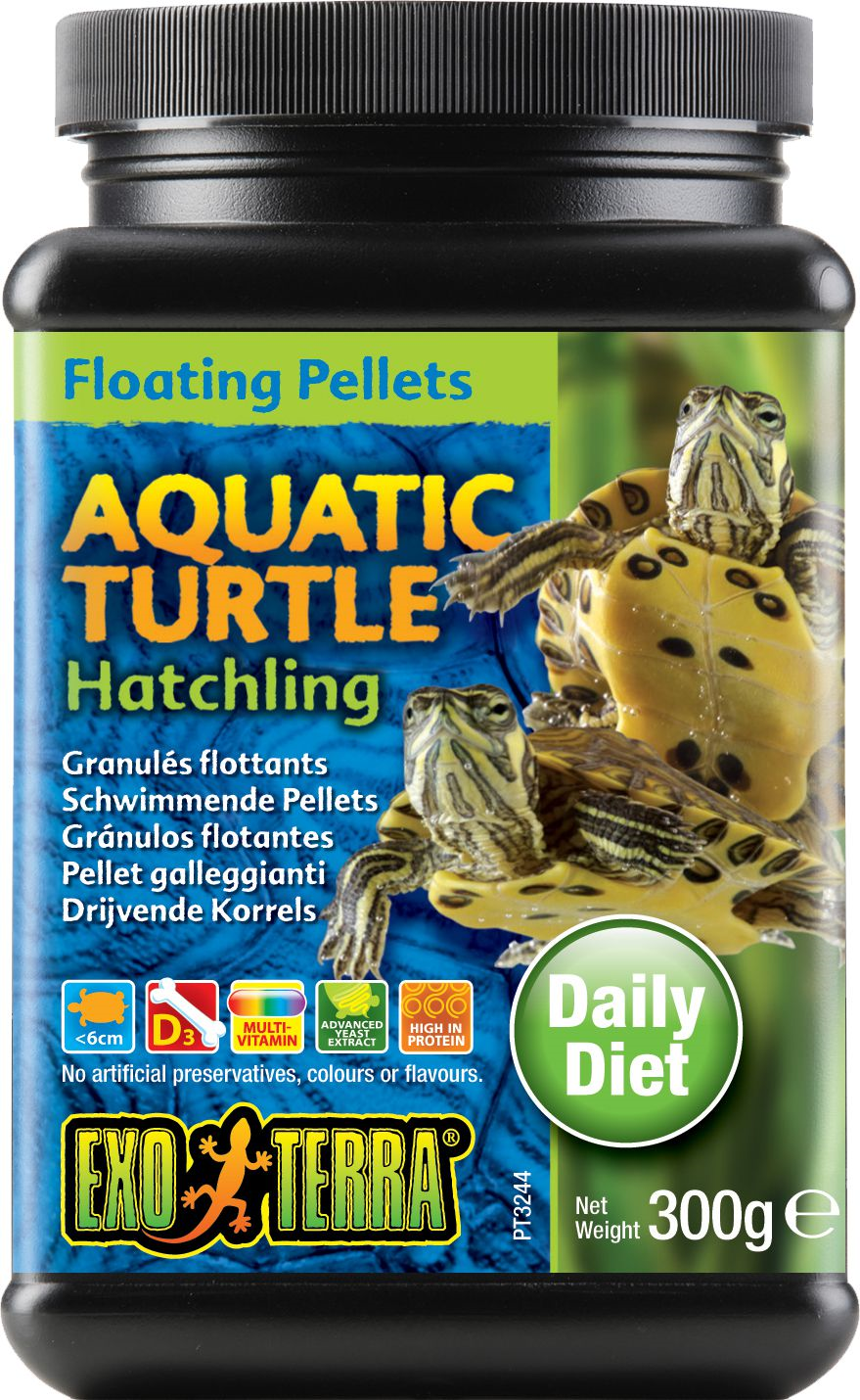Exo Terra Turtle Food Hatchling Floating Pellets 300gm