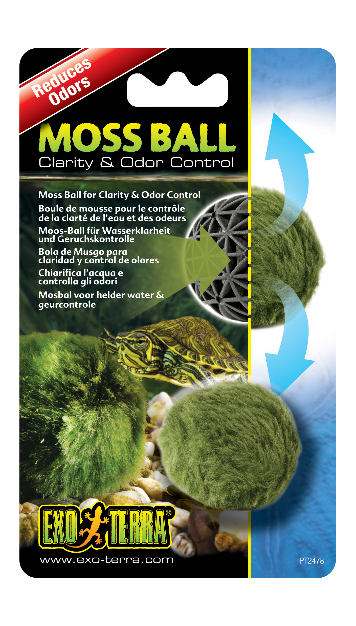 Exo Terra Moss Ball Treats 30 - 60ltrs