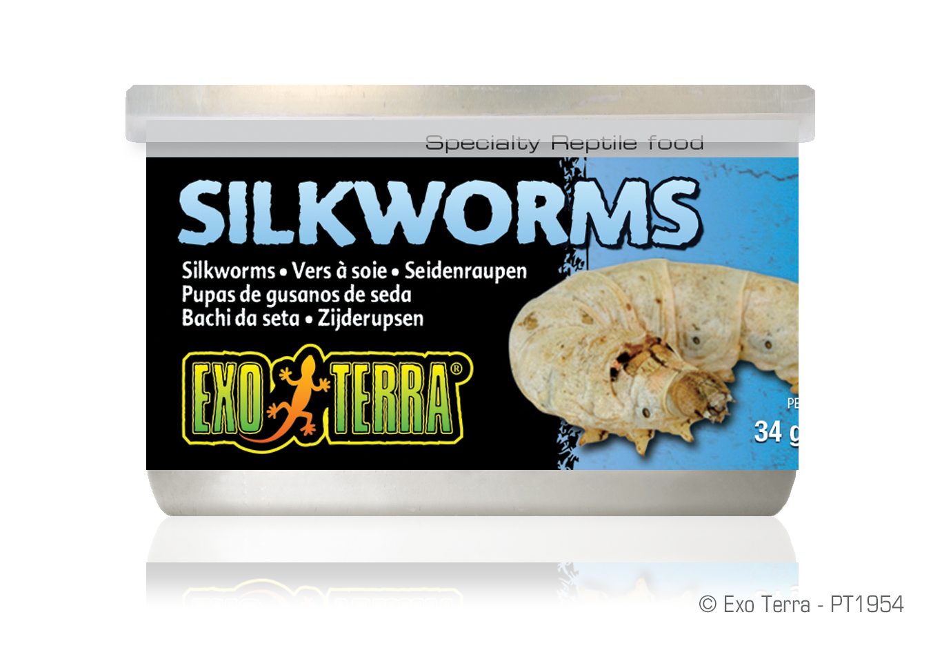 Exo Terra Wild Silkworms Medium 34gm 1.2 oz