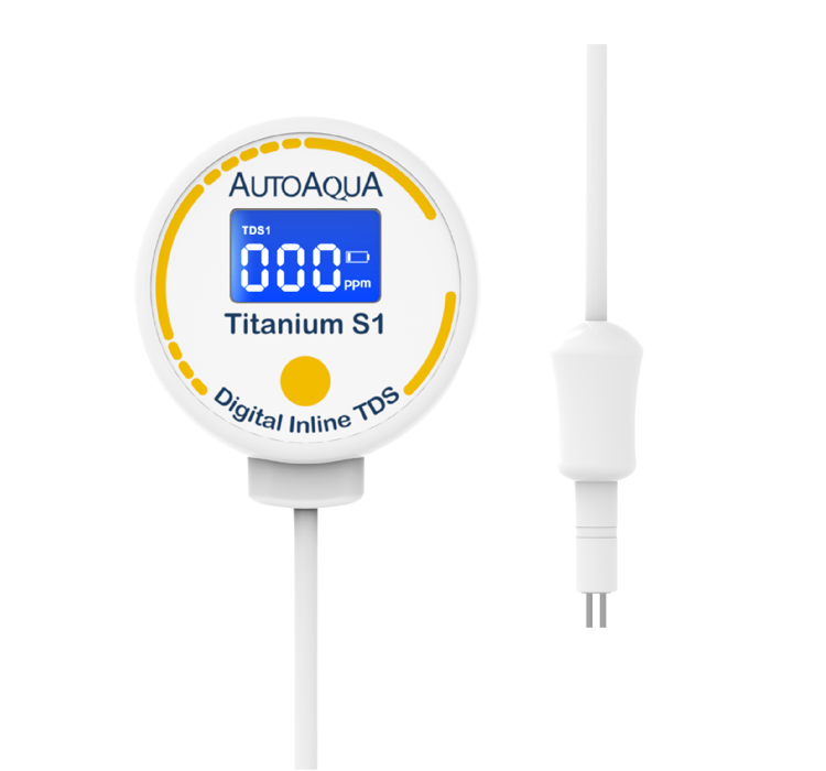 AutoAqua Titanium S1 Inline TDS Meter TDS-100S