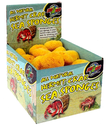 Zoo Med Hermit Crab Sea Sponges 36 Counter Display