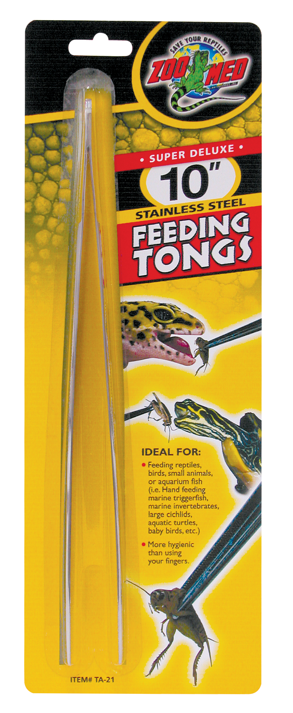 Zoo Med Stainless Steel Feeding Tongs 10"