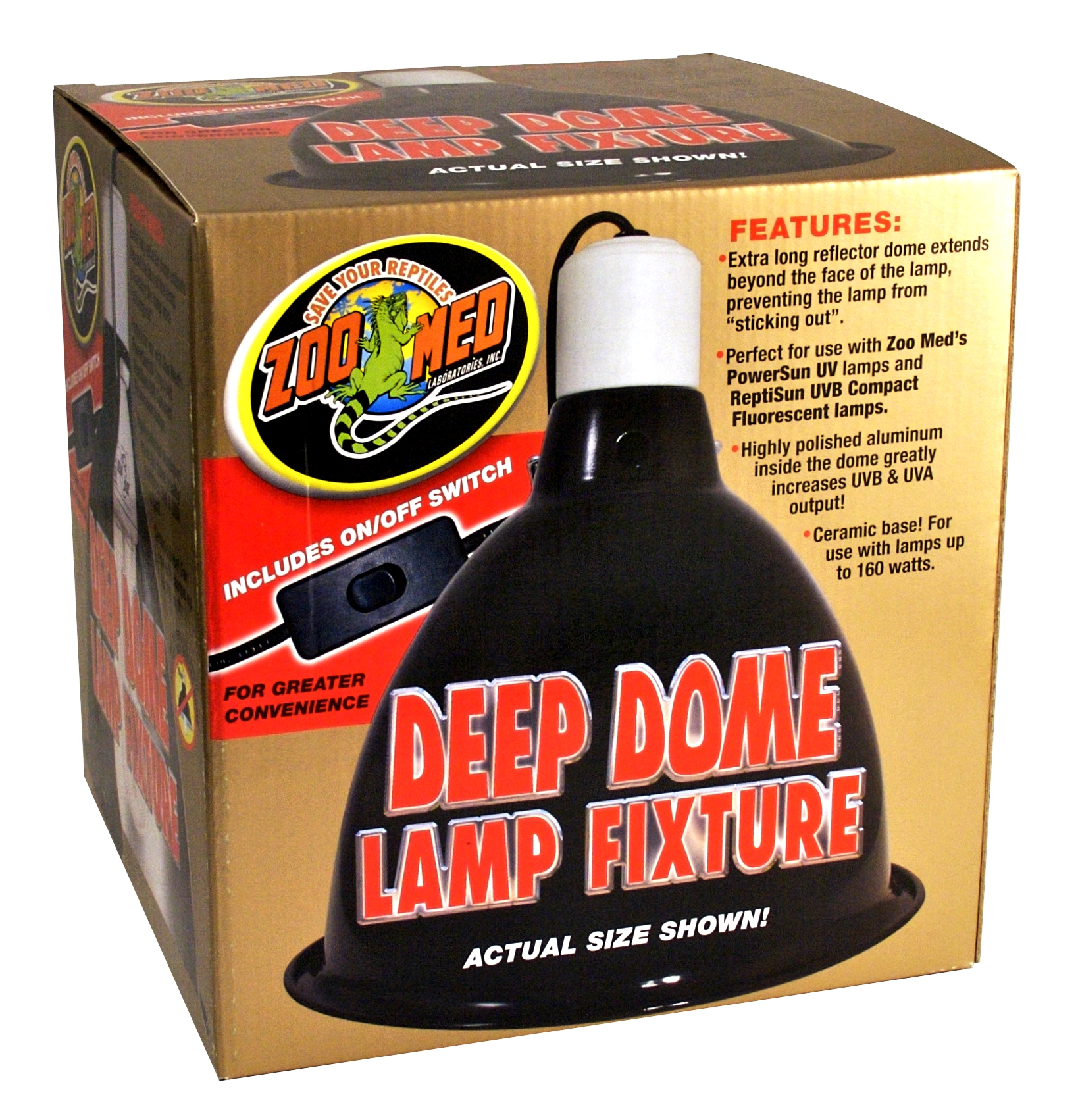 Zoo Med Deep Dome Clamp Lamp