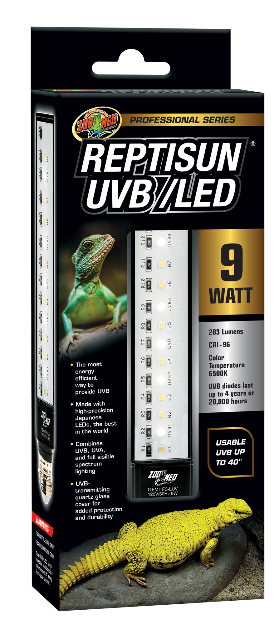 Zoo Med Repti Sun UVB/LED 9w Compact Globe