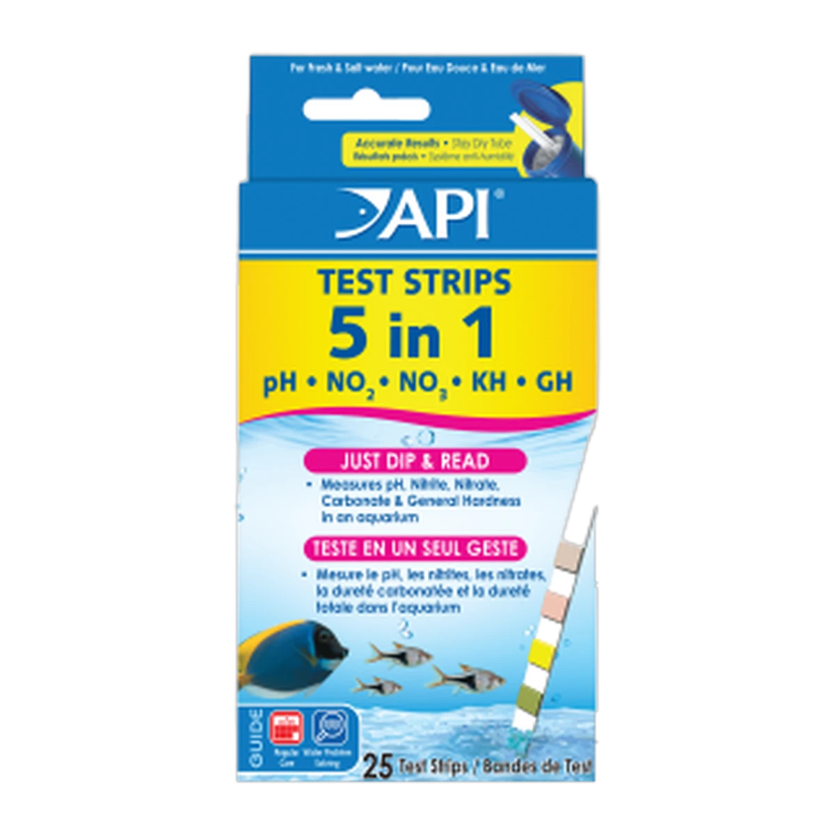 API Quick Testing Strips 5 in1 25 Pack