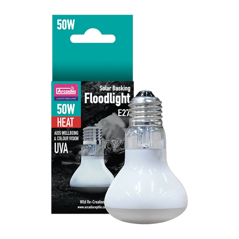 Arcadia Solar Basking Floodlight E27 50W