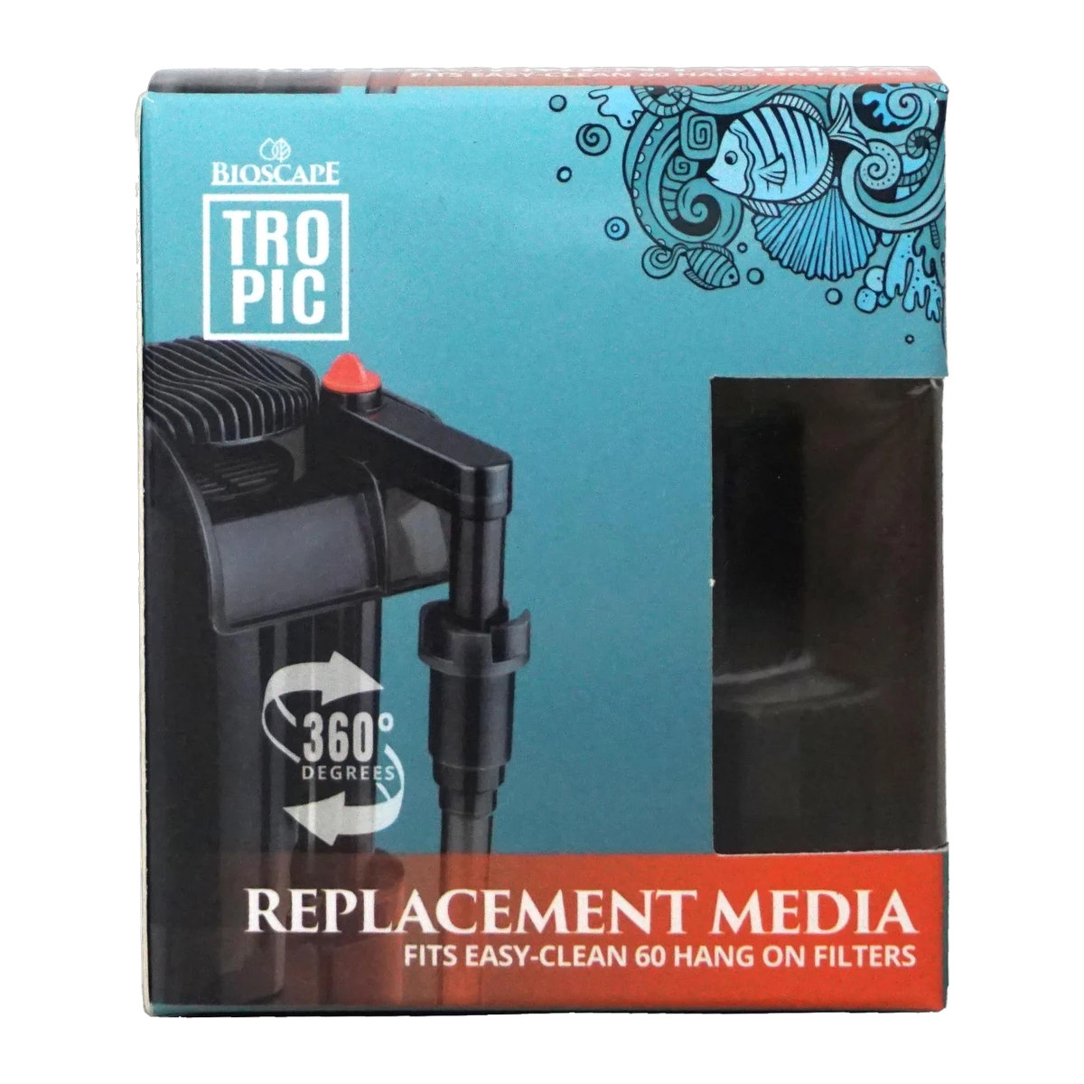 Bioscape 160L/h Hanging Filter Replacement Carbon Cartridge 2 Pack