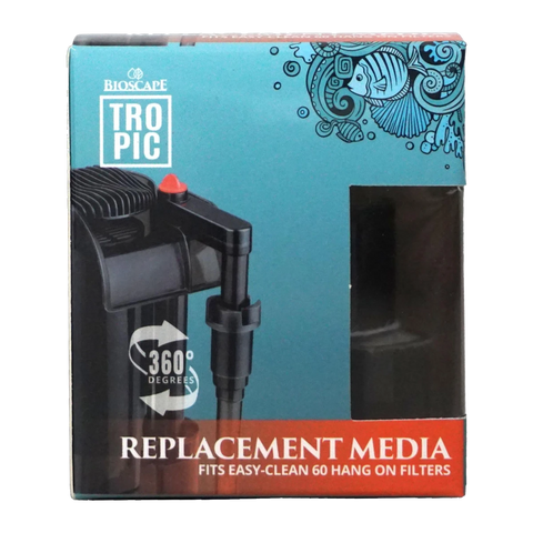 Bioscape 160L/h Hanging Filter Replacement Carbon Cartridge 2 Pack