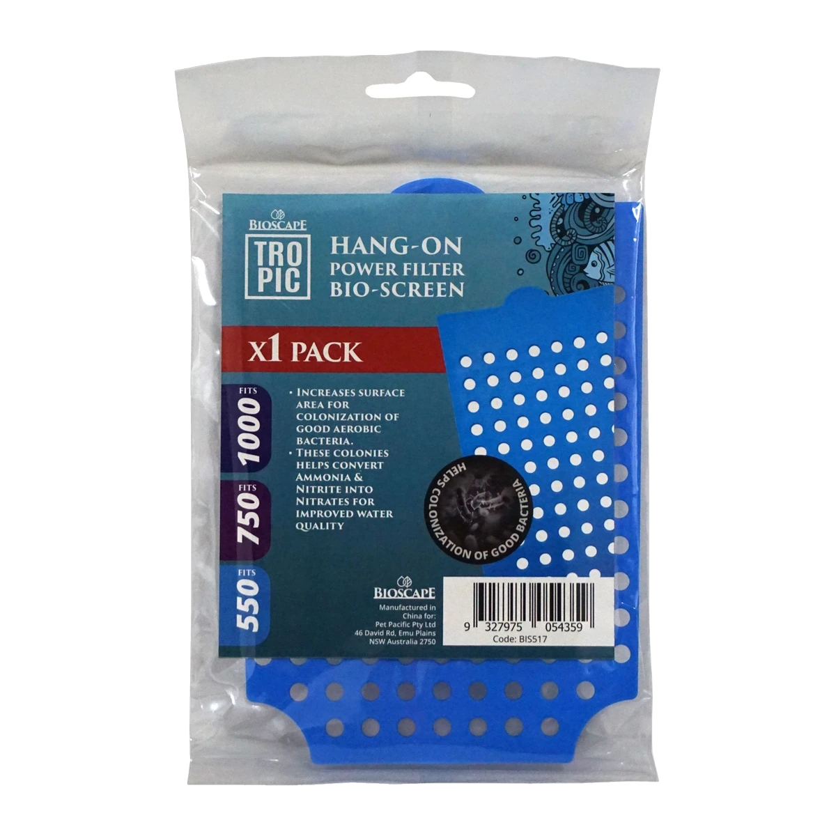 Bioscape Hang On Filter Bio screen M/L/XL (1)