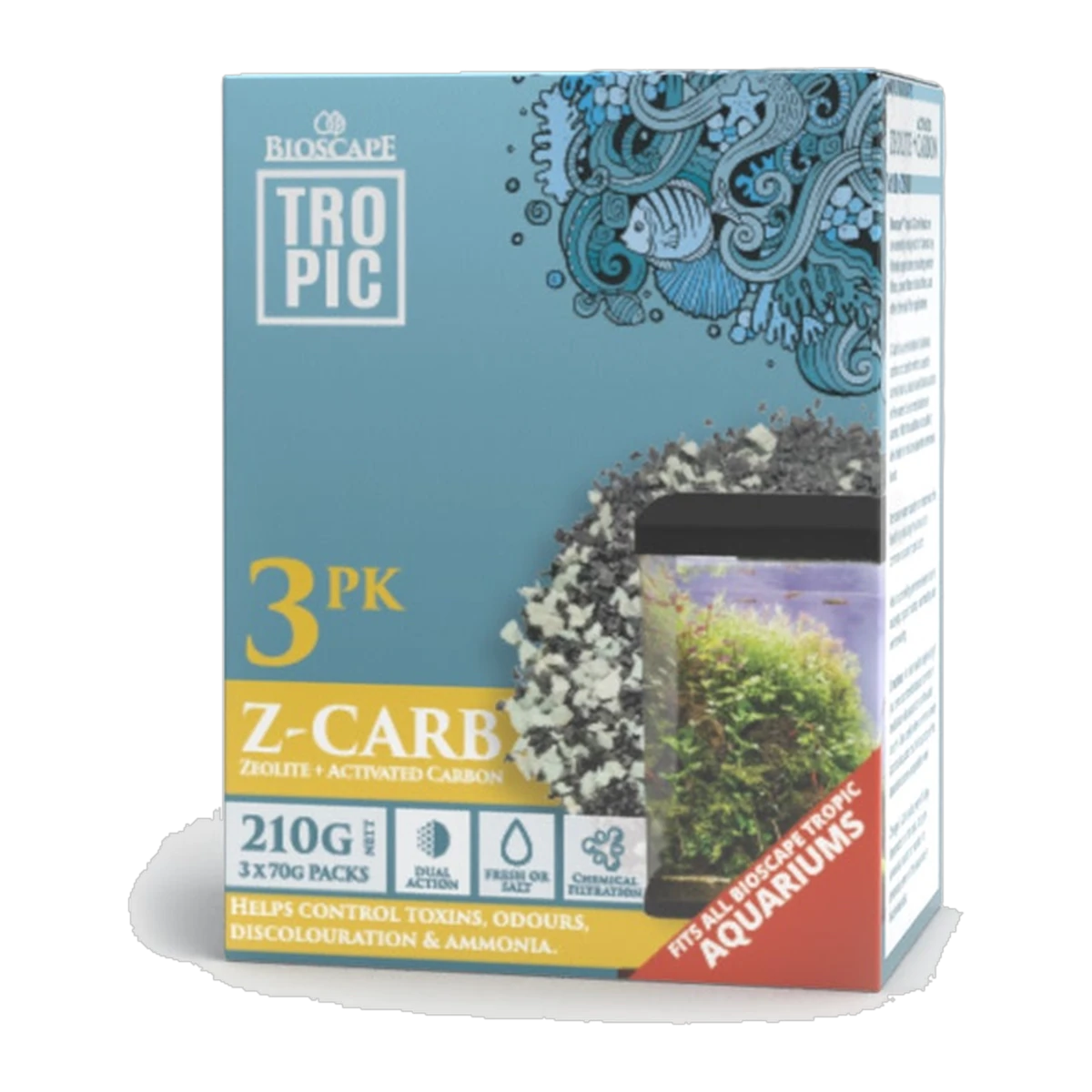 Bioscape Nano Replace Zeo/Carbon Cartridges 3 Pack