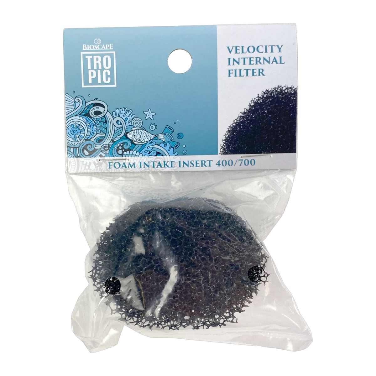 Bioscape Black Foam Intake Insert Velocity 400/700 1Pk