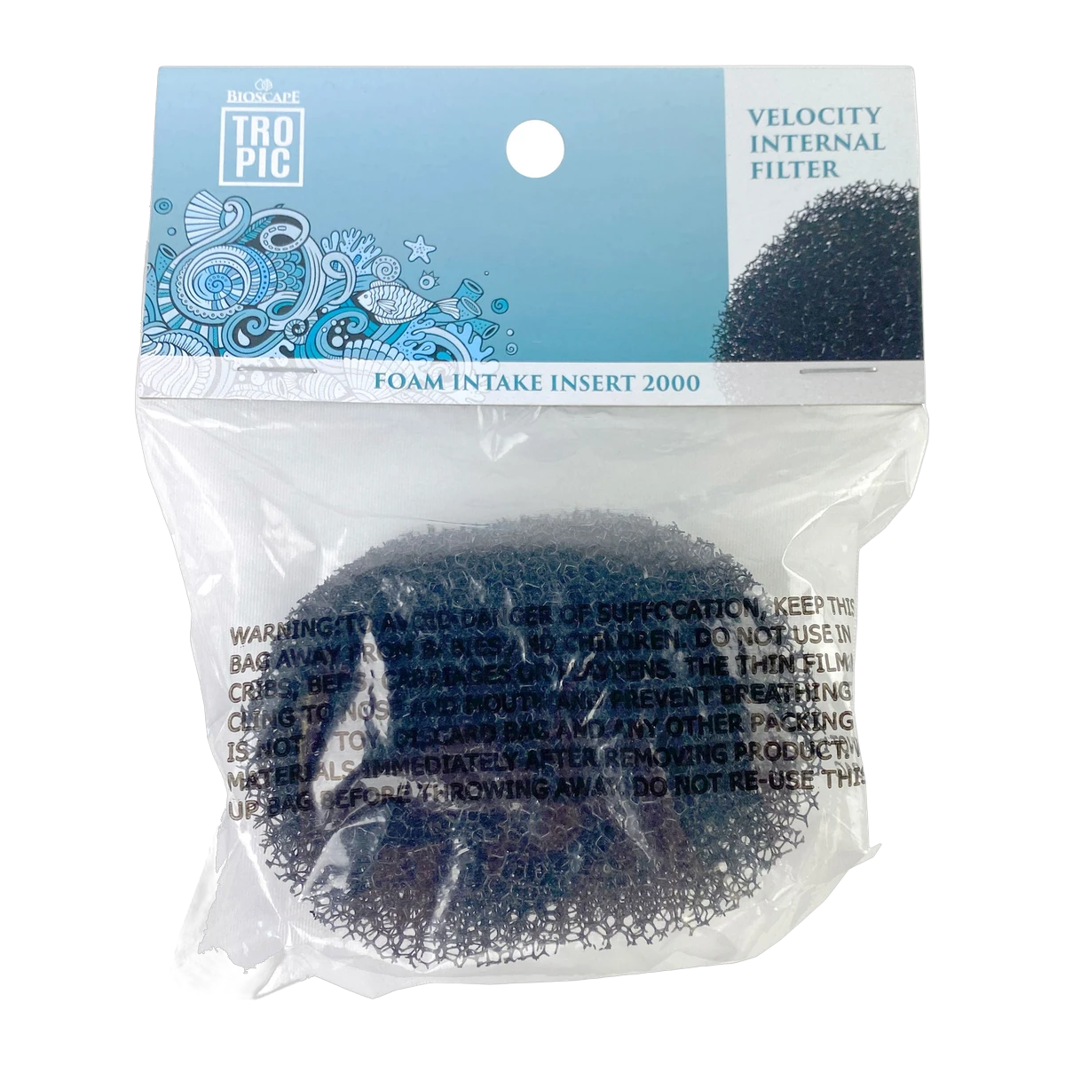 Bioscape Black Foam Intake Insert Velocity 1500 1Pk