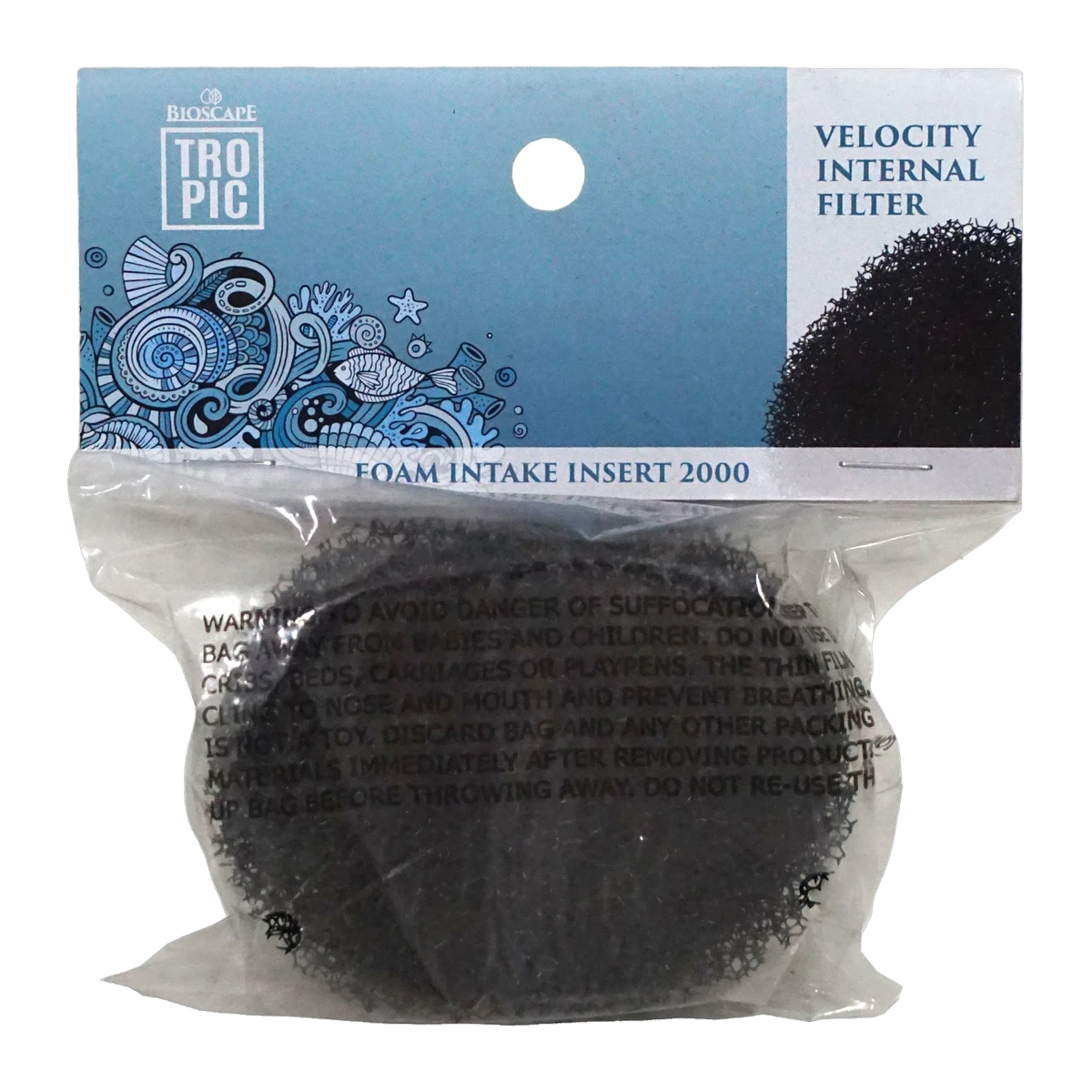 Bioscape Black Foam Intake Insert Velocity 2000 1Pk