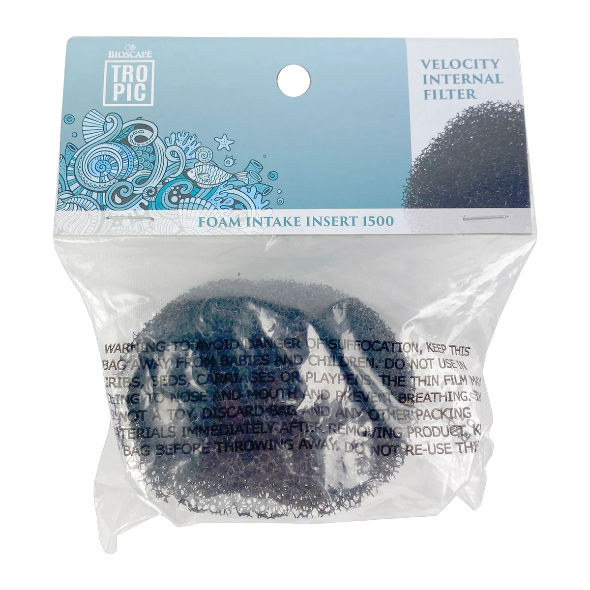 Bioscape Black Foam Intake Insert Velocity 1000 1Pk