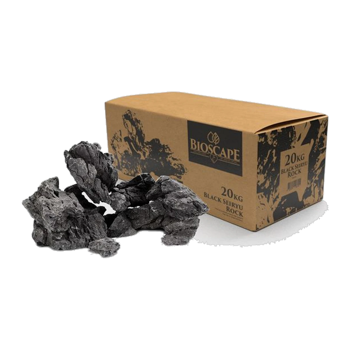 Black Seiryu Rock 20kg Box