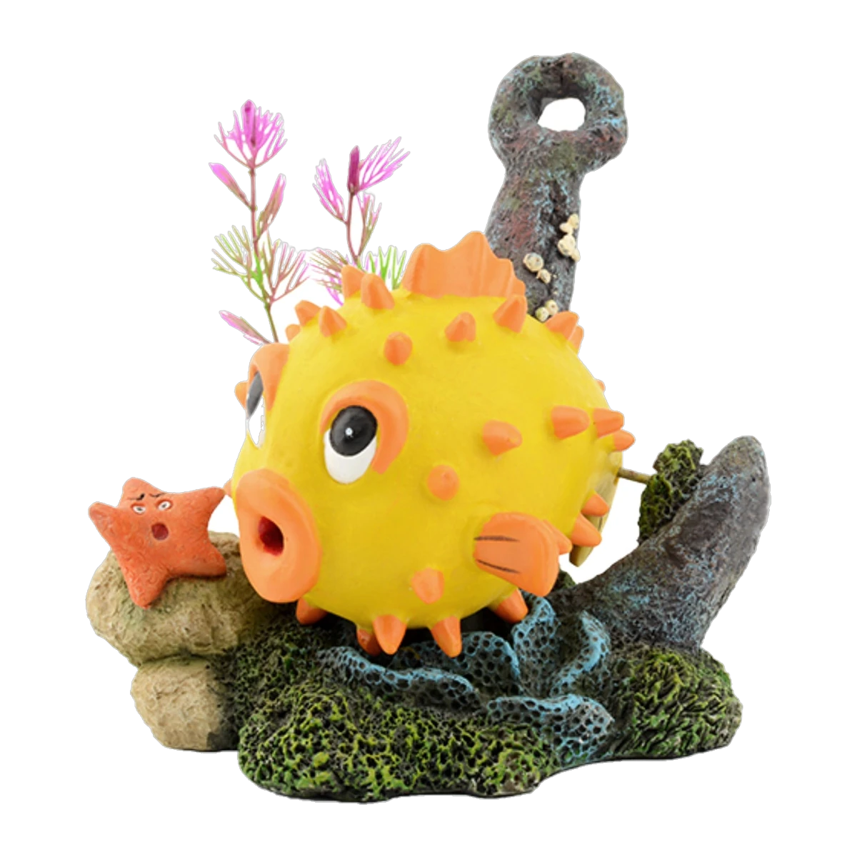 Bioscape Bubbler Yellow Puffer & Anchor