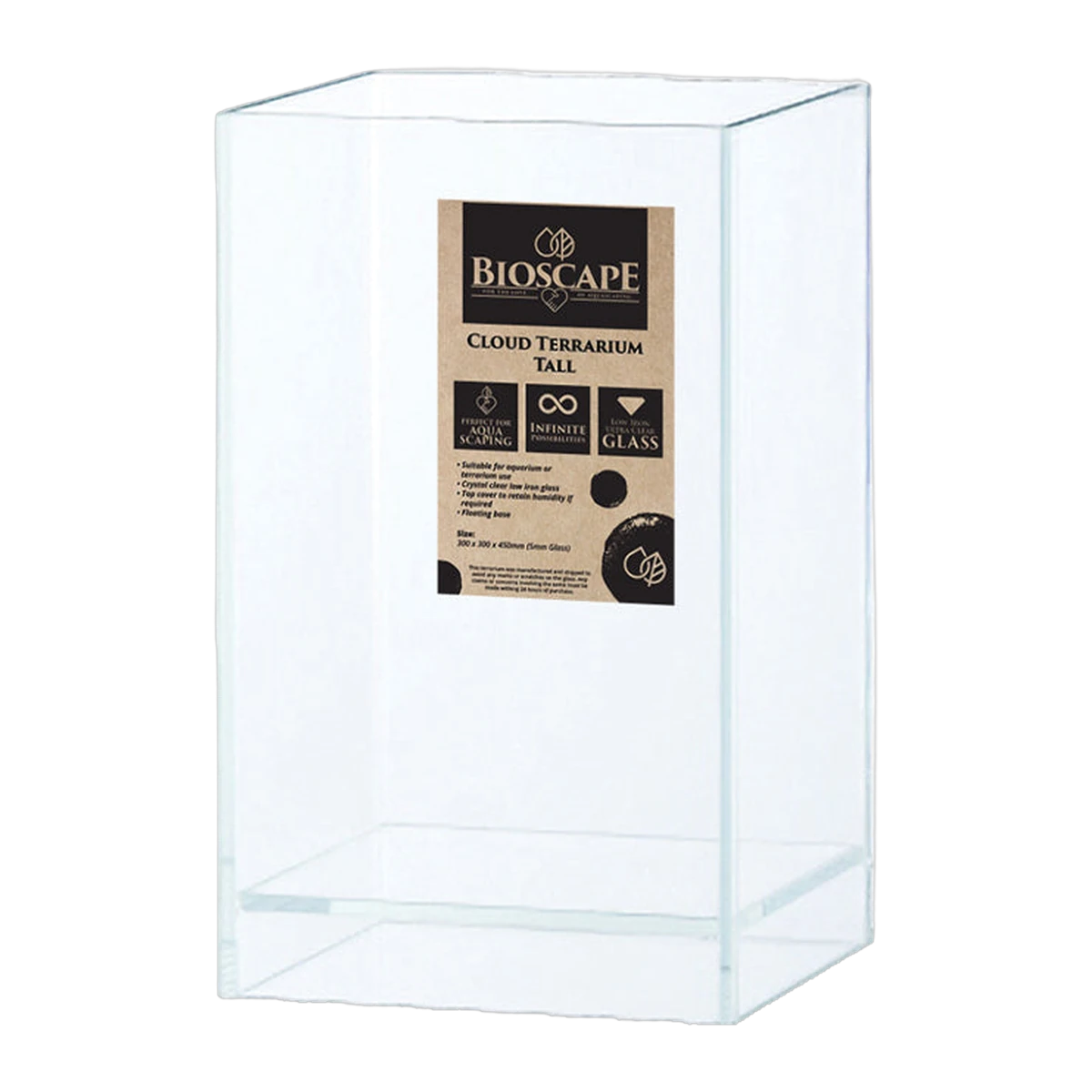 Bioscape Cloud Terrarium Tall Small 20 x 20 x 35cm