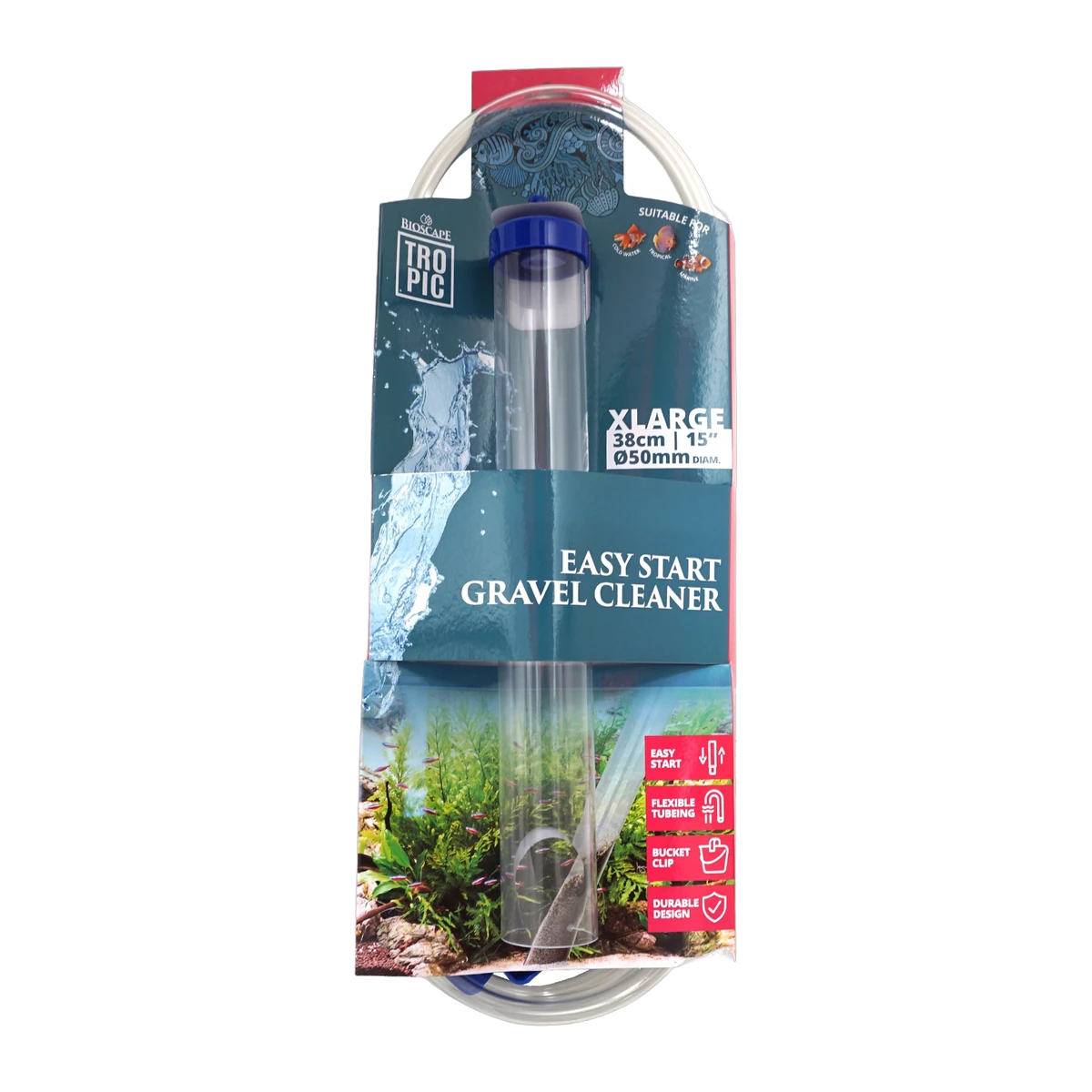 Bioscape Easy Start Gravel Cleaner XLarge 38cm x 5cm