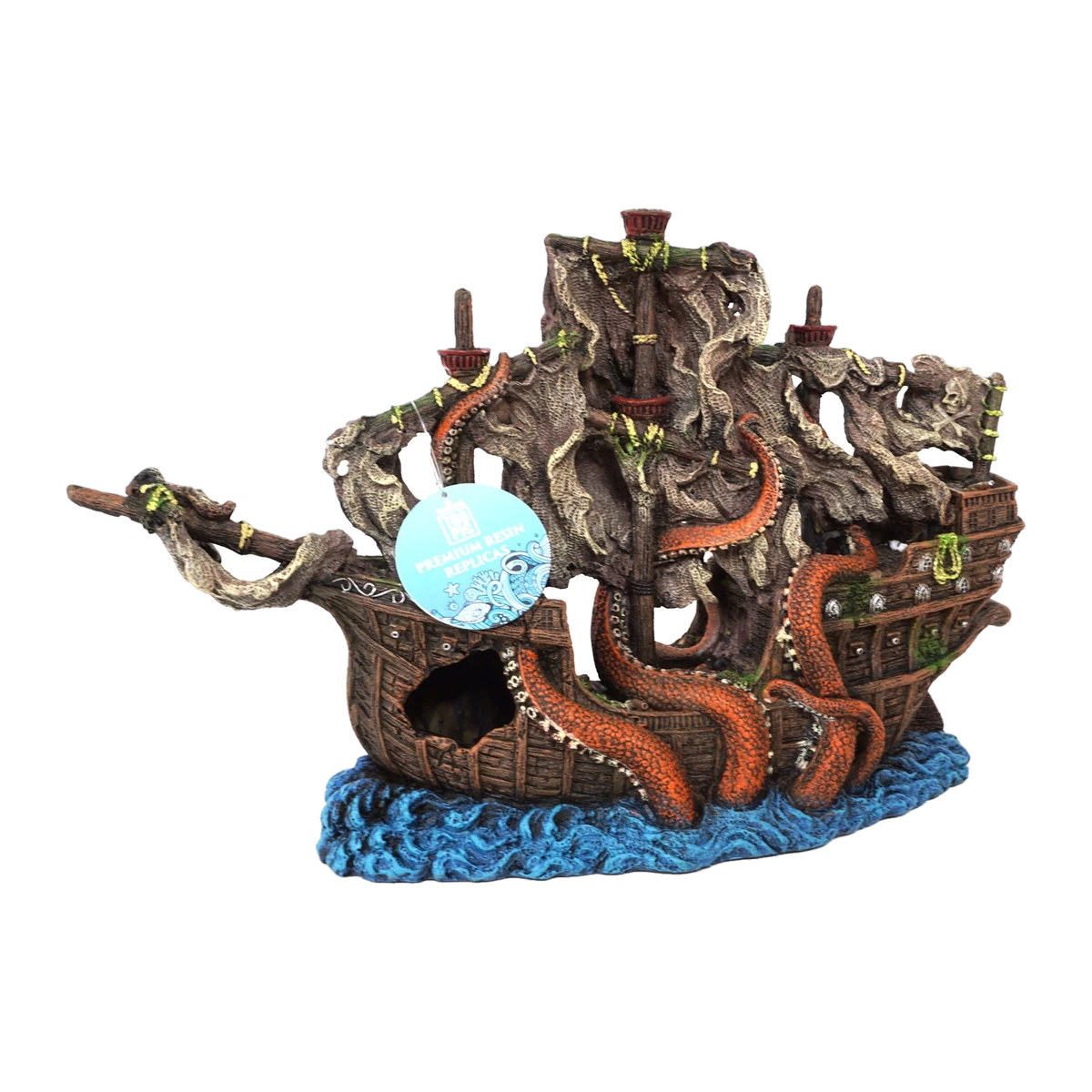 Bioscape Octopus Shipwreck 34 x 10 x 22cm